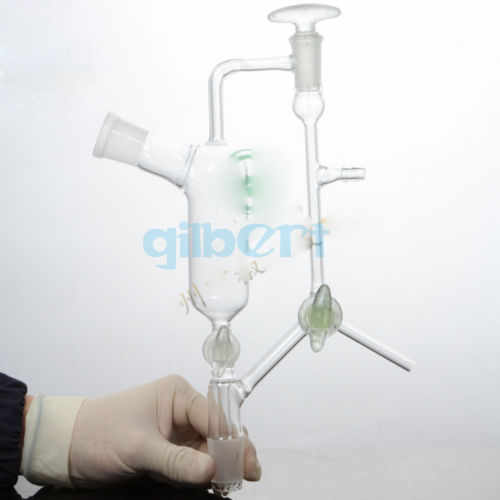 Female x Male Joint Borosilicate Glass Vacuum Distillation Receiver - KiwisLove
