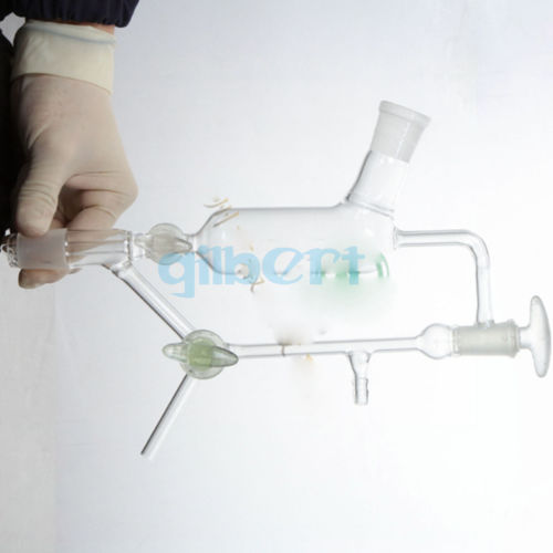 Female x Male Joint Borosilicate Glass Vacuum Distillation Receiver - KiwisLove