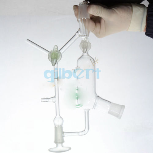 Female x Male Joint Borosilicate Glass Vacuum Distillation Receiver - KiwisLove