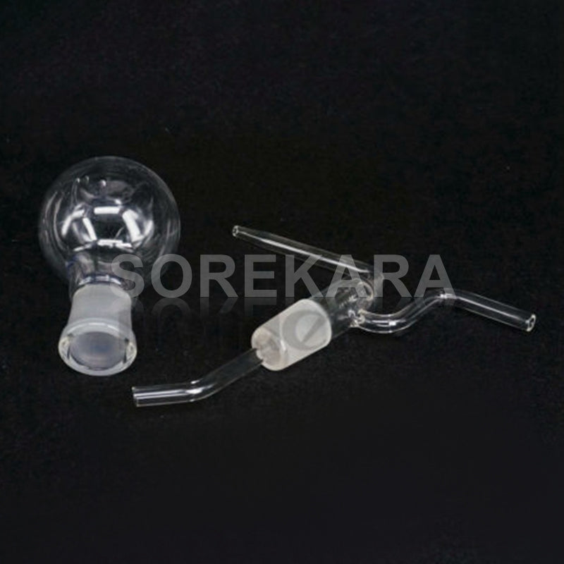 100ml 24/29 Joint Lab Borosilicate Glass Gas Washing Bottle Flat Bottom - KiwisLove