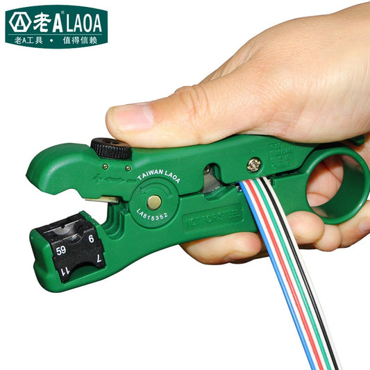 LAOA Multifunction Coaxial RG59,6,7,11 Wire Stripper Blade replaceable Cutter - KiwisLove