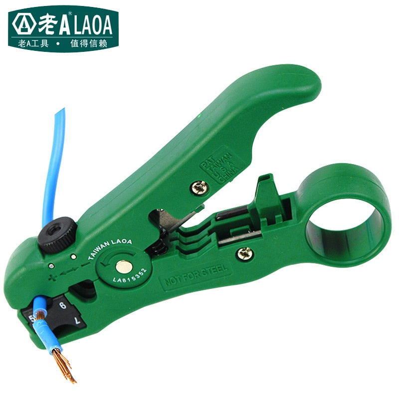 LAOA Multifunction Coaxial RG59,6,7,11 Wire Stripper Blade replaceable Cutter - KiwisLove