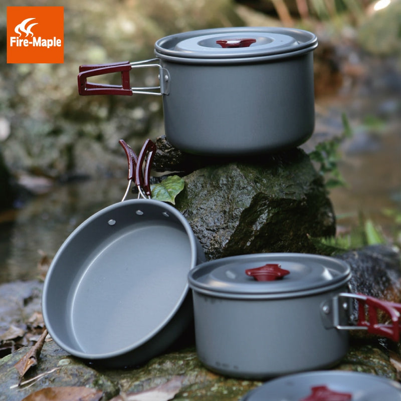 Fire Maple Camping Cooking Set  Pot Sets Panelas Aluminium Camp Cookware - KiwisLove