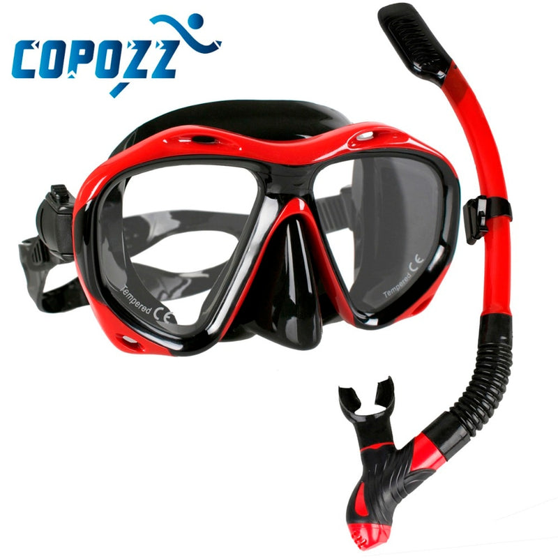 Copozz Brand Professional Scuba Diving Mask Snorkels  Swimming Tube Set - KiwisLove