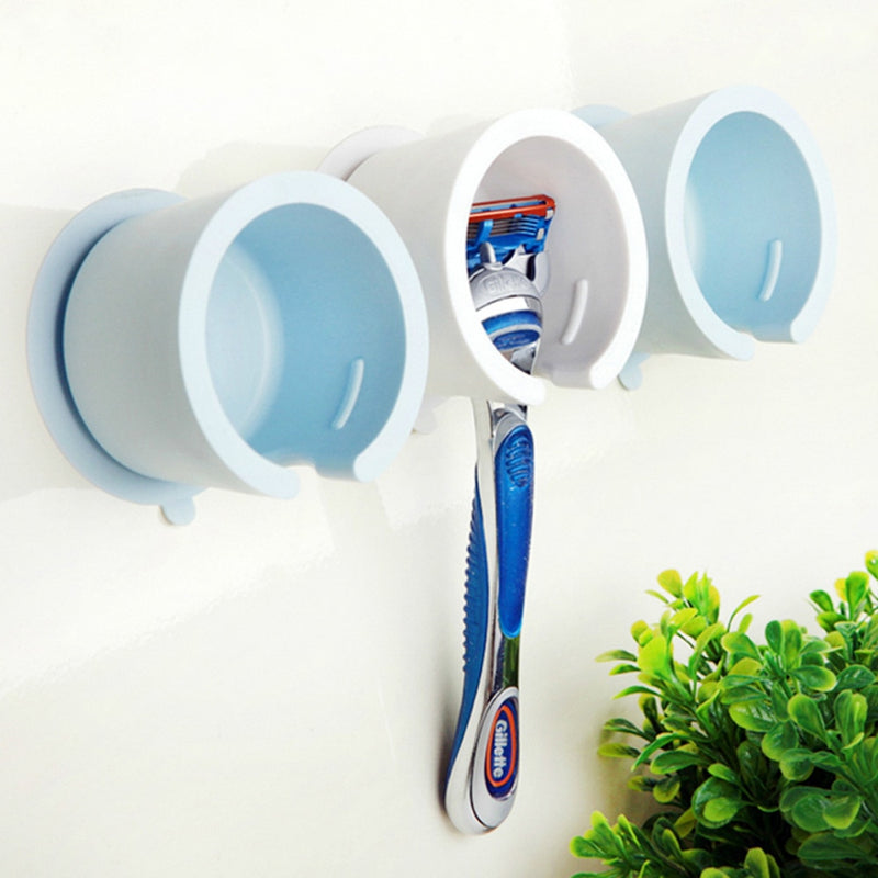 New Safe Razor Stand Wall-Sucking Toothbrush Holder Shaver Cap Holder 1 pc - KiwisLove
