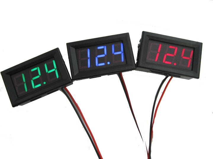 Voltmeter Tester Digital Voltage Test Battery Auto Car LED Display Gauge - KiwisLove