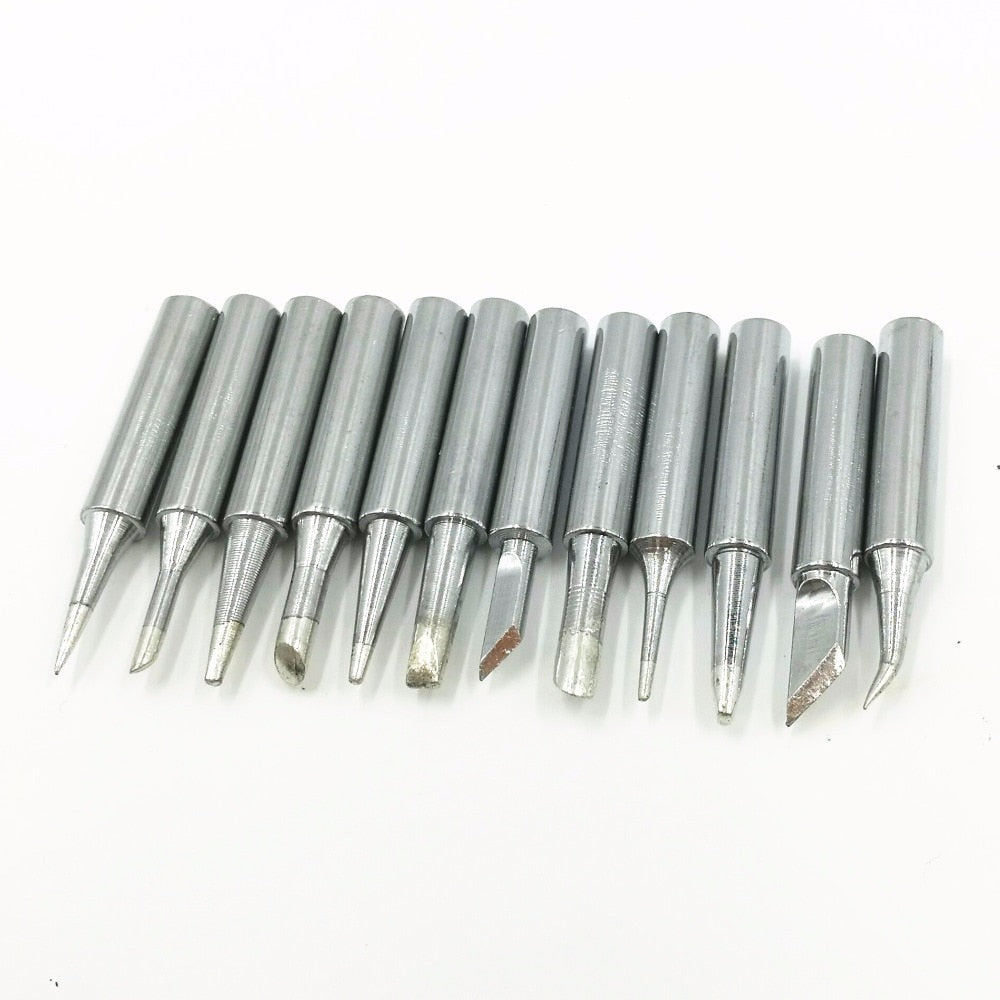 12 pcs/Lot 900M Series Lead-Free Soldering Solder Iron Tips - KiwisLove