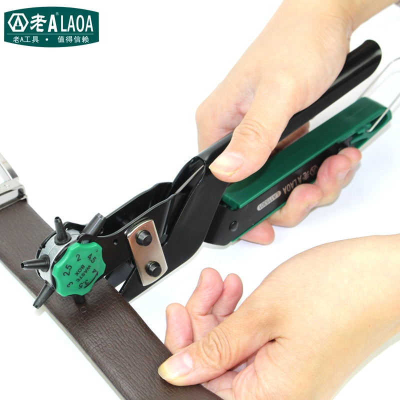 LAOA Multi-fonction Punch Pliers Leather Belt Repair Portable Book Puncher - KiwisLove