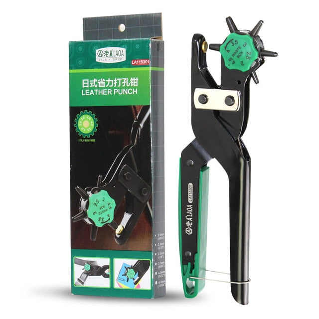 LAOA Multi-fonction Punch Pliers Leather Belt Repair Portable Book Puncher - KiwisLove