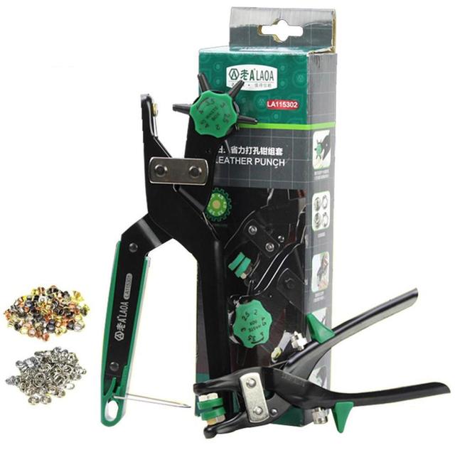 LAOA Multi-fonction Punch Pliers Leather Belt Repair Portable Book Puncher - KiwisLove