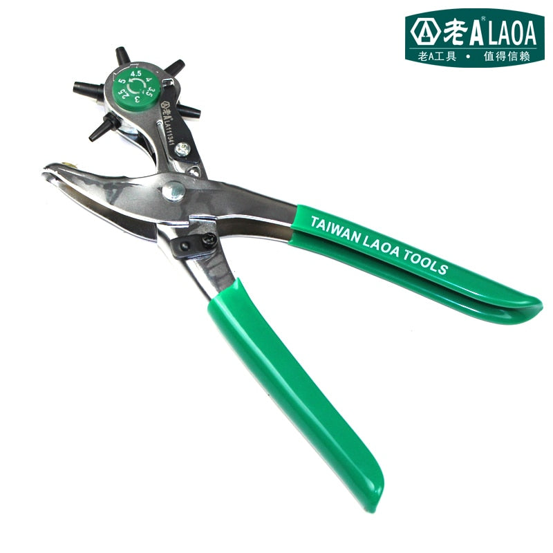LAOA Portable Punch Pliers Multifunction Leather Belt Punch ,Book Puncher - KiwisLove