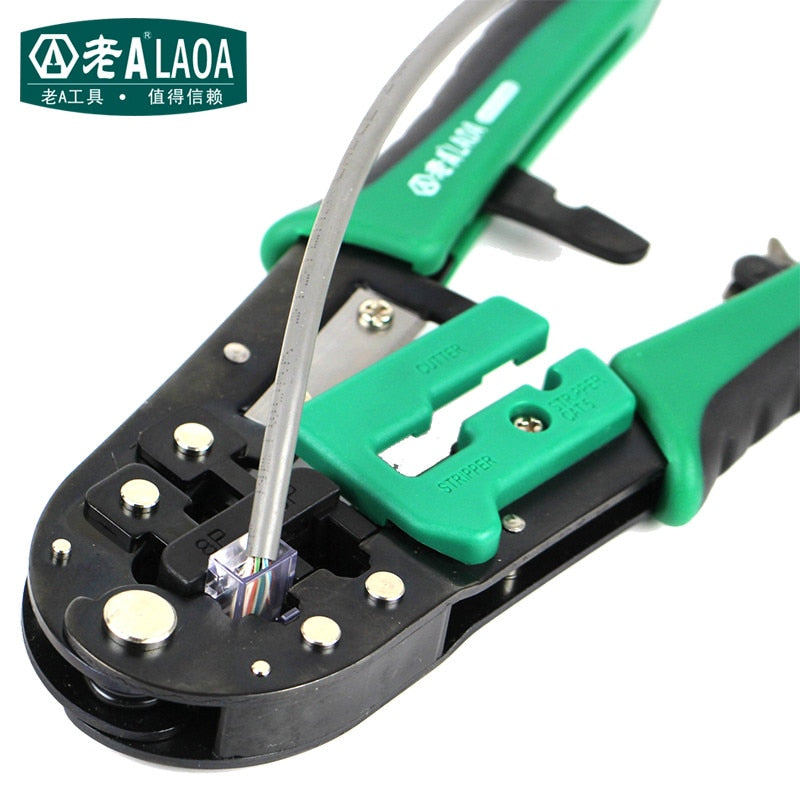 LAOA 8P / 6P Network Pliers Professional cable Multifunction Ratchet - KiwisLove