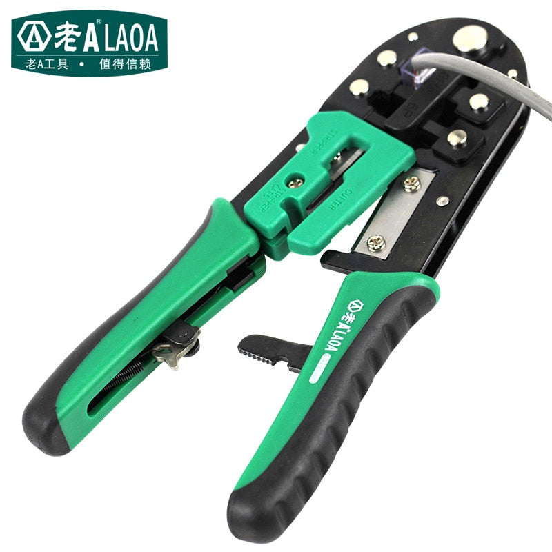LAOA 8P / 6P Network Pliers Professional cable Multifunction Ratchet - KiwisLove