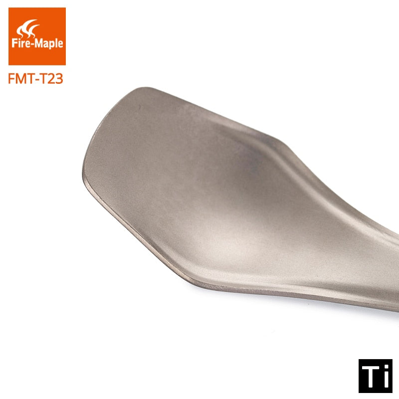 Fire Maple 3 In 1 Titanium Fork Cutlery Spork FMT-T23 Lightweight Portable Camping - KiwisLove