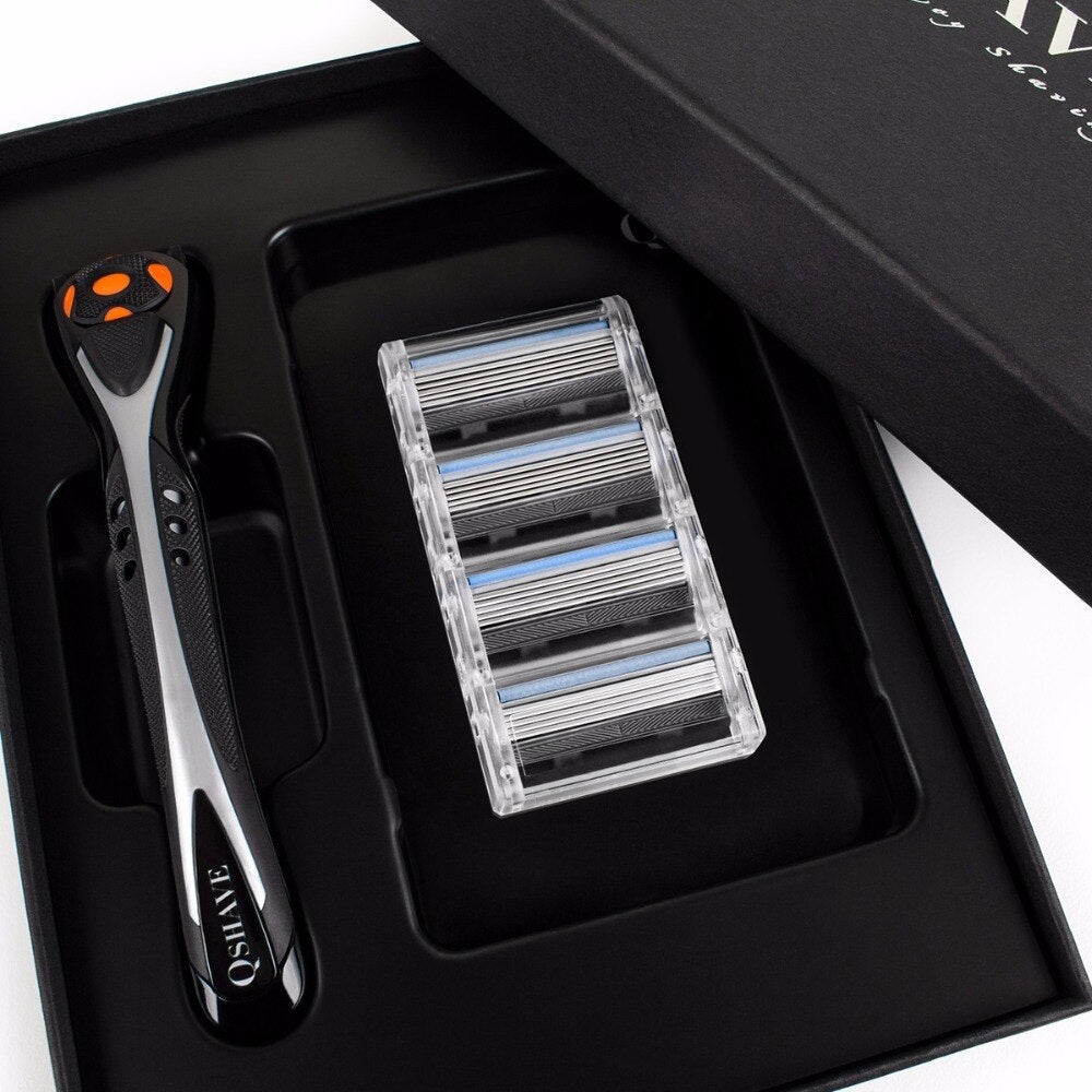 Qshave Black Spider Man Manual Shaving Razor With Beautiful Present Box - KiwisLove