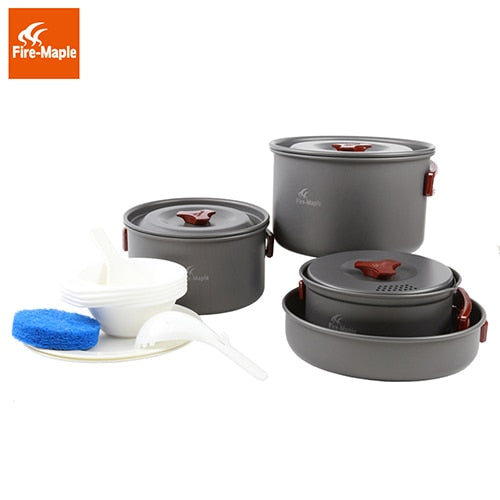 Fire Maple Camping Cooking Set  Pot Sets Panelas Aluminium Camp Cookware - KiwisLove
