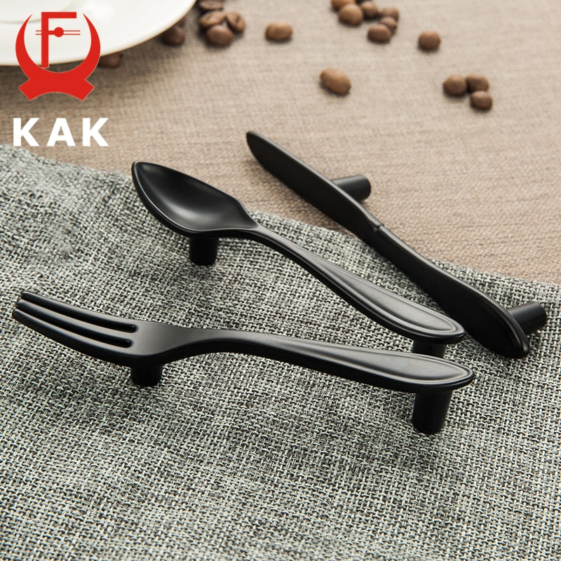 Cabinet Handles Kitchen Spoon Fork Knife - KiwisLove