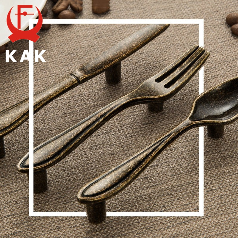 Cabinet Handles Kitchen Spoon Fork Knife - KiwisLove