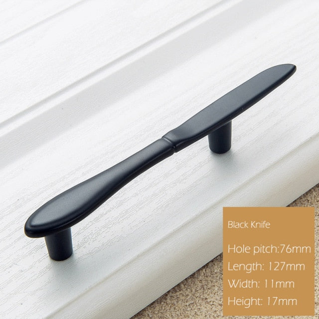 Cabinet Handles Kitchen Spoon Fork Knife - KiwisLove