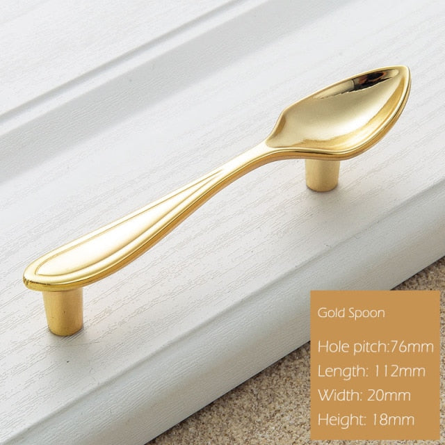 Cabinet Handles Kitchen Spoon Fork Knife - KiwisLove