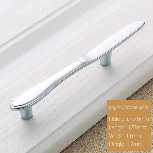 Cabinet Handles Kitchen Spoon Fork Knife - KiwisLove