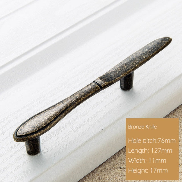 Cabinet Handles Kitchen Spoon Fork Knife - KiwisLove