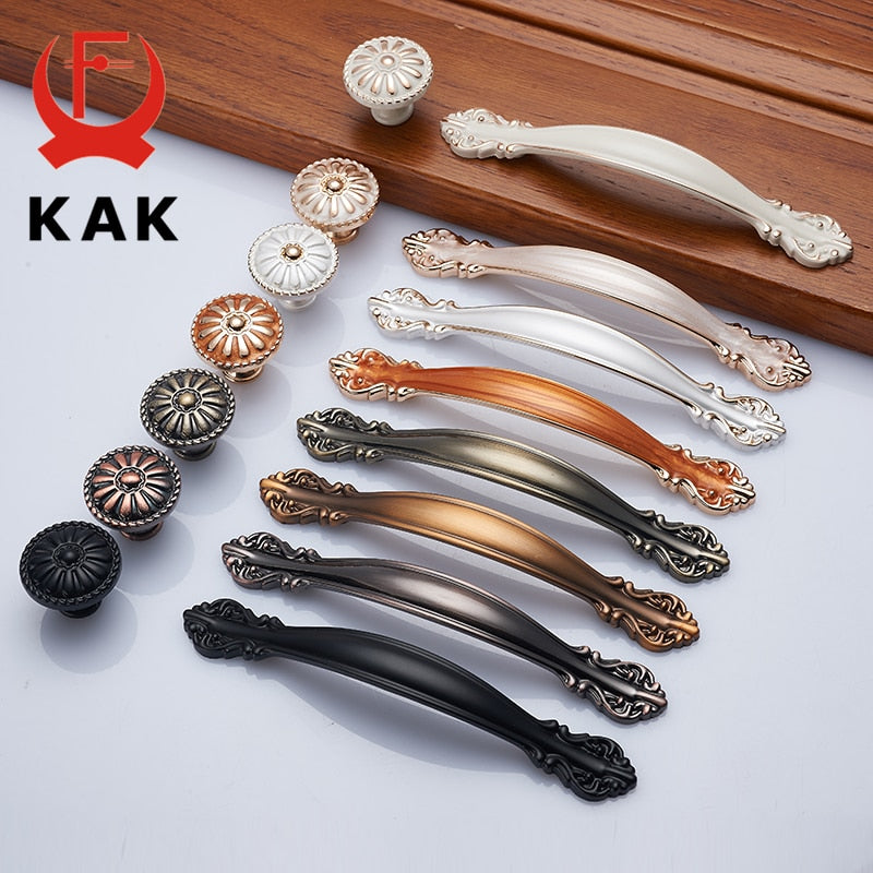 European Zinc Alloy Cabinet Handles Wadrobe Door Pulls - KiwisLove