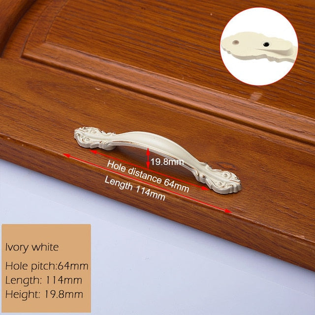 European Zinc Alloy Cabinet Handles Wadrobe Door Pulls - KiwisLove