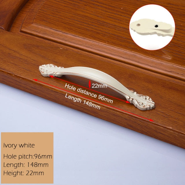 European Zinc Alloy Cabinet Handles Wadrobe Door Pulls - KiwisLove