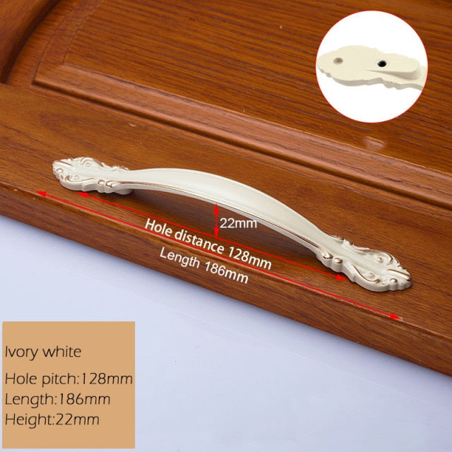 European Zinc Alloy Cabinet Handles Wadrobe Door Pulls - KiwisLove