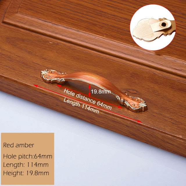 European Zinc Alloy Cabinet Handles Wadrobe Door Pulls - KiwisLove