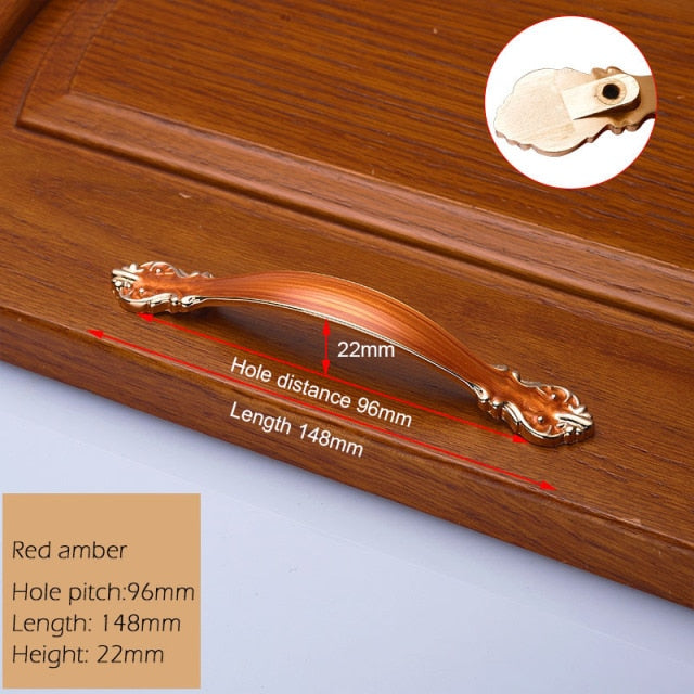 European Zinc Alloy Cabinet Handles Wadrobe Door Pulls - KiwisLove