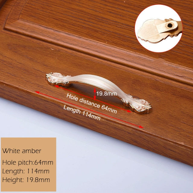 European Zinc Alloy Cabinet Handles Wadrobe Door Pulls - KiwisLove