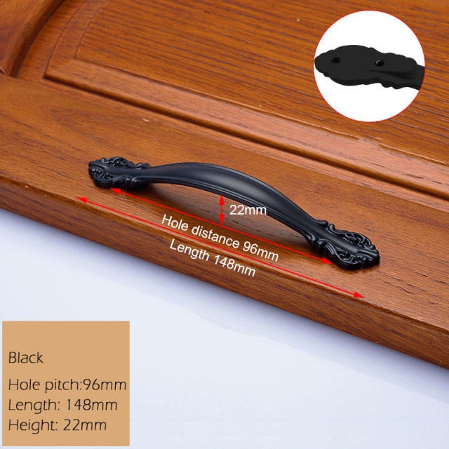 European Zinc Alloy Cabinet Handles Wadrobe Door Pulls - KiwisLove