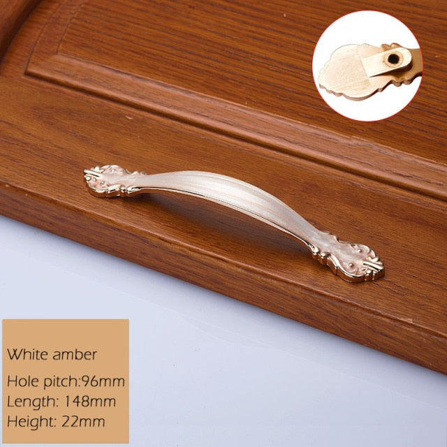 European Zinc Alloy Cabinet Handles Wadrobe Door Pulls - KiwisLove