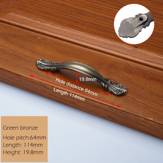 European Zinc Alloy Cabinet Handles Wadrobe Door Pulls - KiwisLove