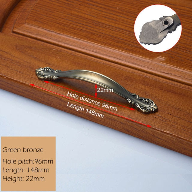 European Zinc Alloy Cabinet Handles Wadrobe Door Pulls - KiwisLove
