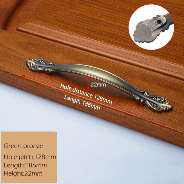 European Zinc Alloy Cabinet Handles Wadrobe Door Pulls - KiwisLove