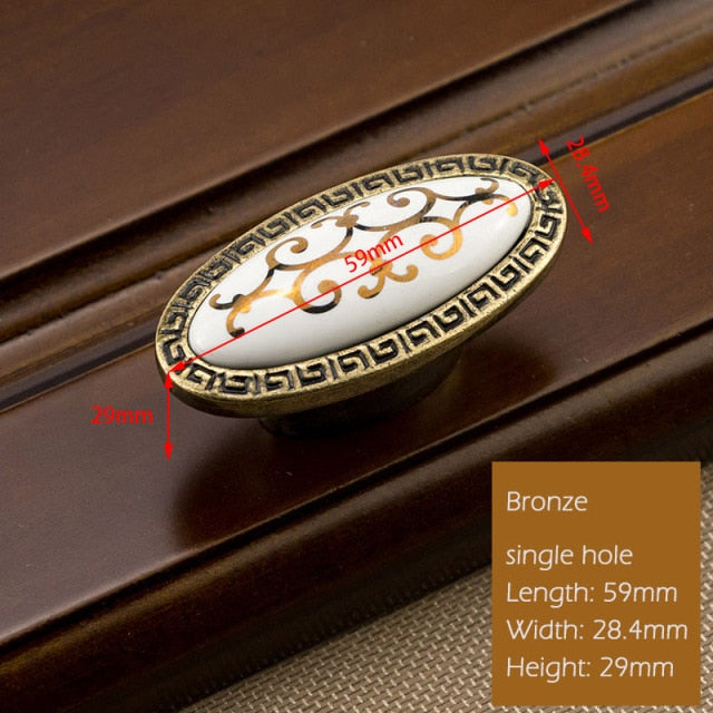 Antique Vintage Wardrobe Door Knobs Zinc Alloy - KiwisLove