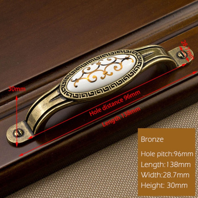 Antique Vintage Wardrobe Door Knobs Zinc Alloy - KiwisLove