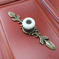 Antique Bronze Ceramic Drawer Knobs Cabinet Cupboard Handles - KiwisLove