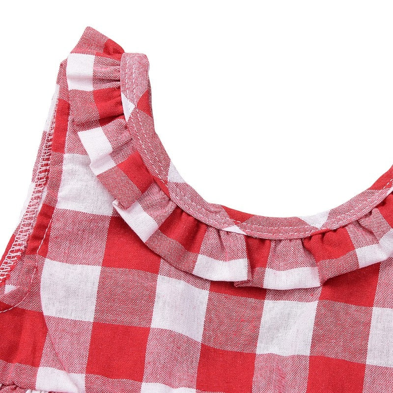 3PCS Toddler Girls  Set  Casual Sport Suits Plaid Skirted - KiwisLove