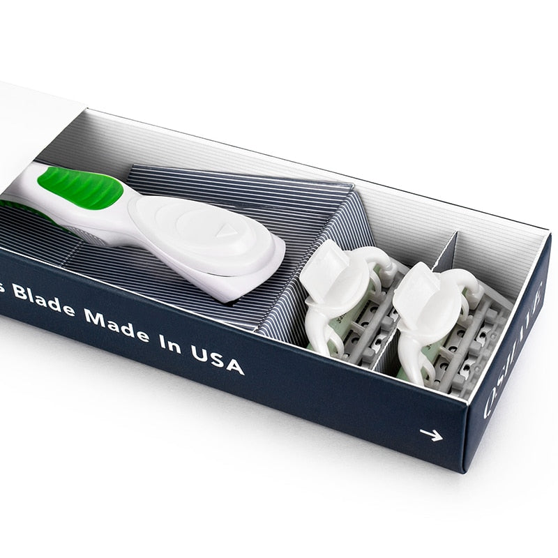 QShave Women Bikini Leg Hair Removal Razor + 6 Pcs X5 Blade - KiwisLove