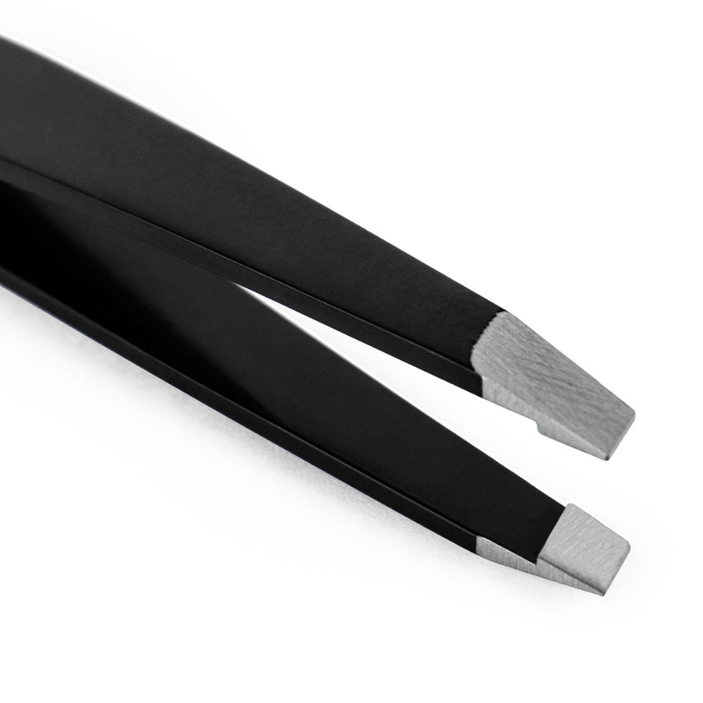 Professional Stainless Steel Slant Tip Tweezer Precision Eyebrow Tweezer - KiwisLove
