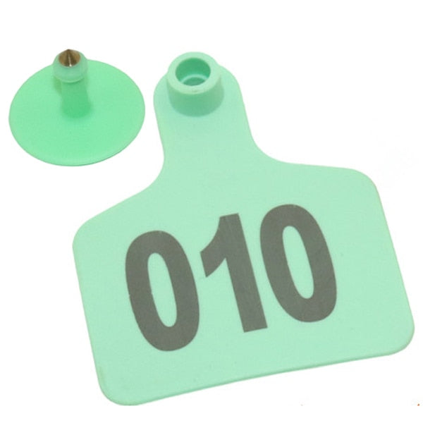 100 Pcs Plastic Digital Numbering NO.1-100 Livestock Ear Tag - KiwisLove