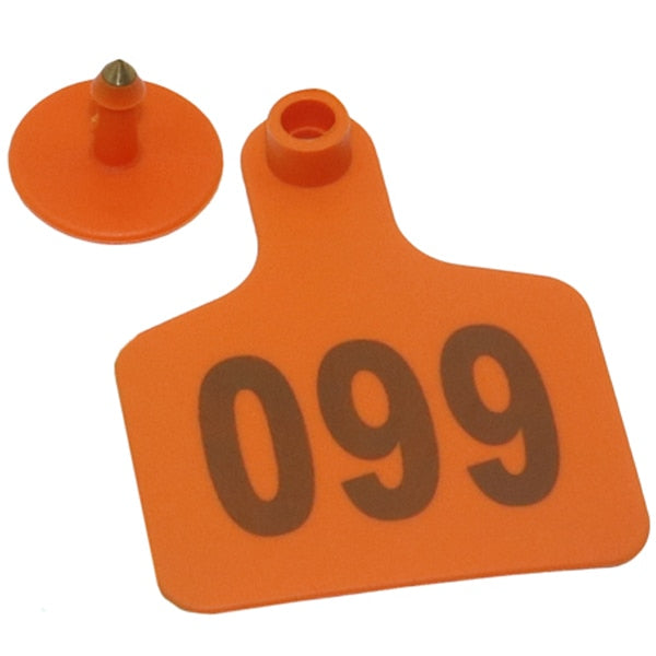 100 Pcs Plastic Digital Numbering NO.1-100 Livestock Ear Tag - KiwisLove