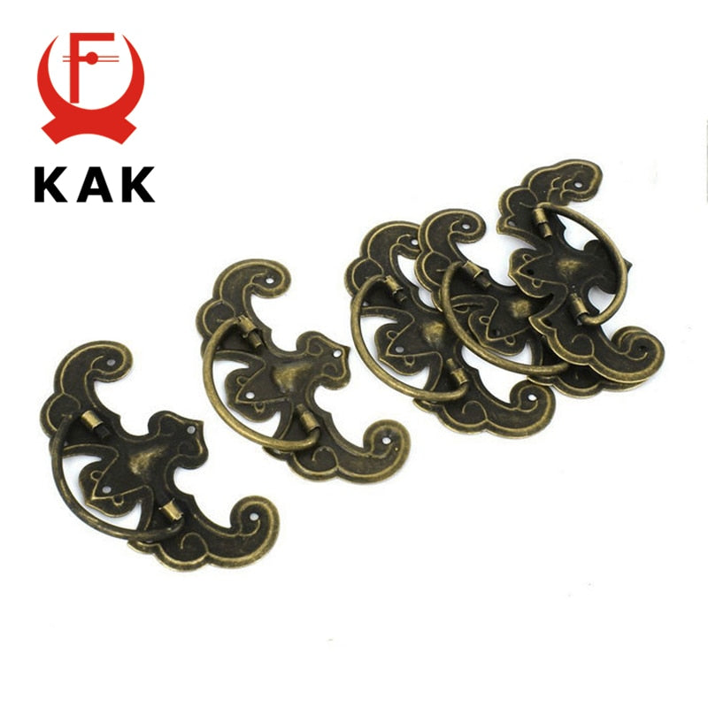 10pcs Classical Bronze Tone Pattern Pulls Handle Knobs - KiwisLove