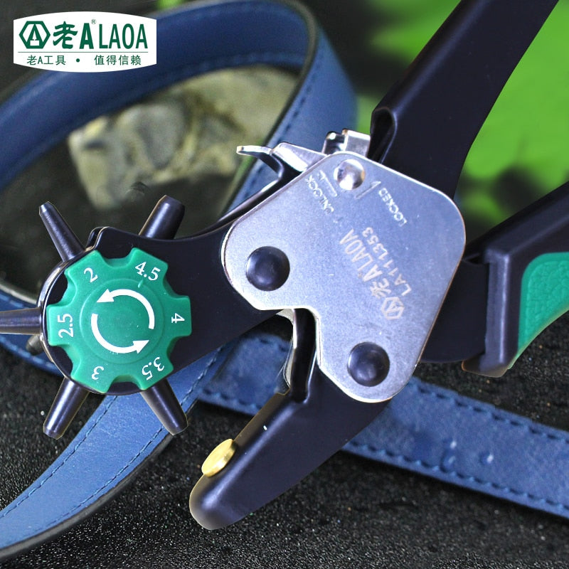 LAOA Technical grade 6 in 1 Multi-fonction Leather Punch Pliers Professional - KiwisLove