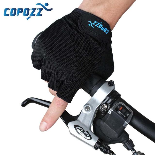 COPOZZ Cycling Gloves Half Finger Men  Shockproof Bike Gloves GEL MTB - KiwisLove