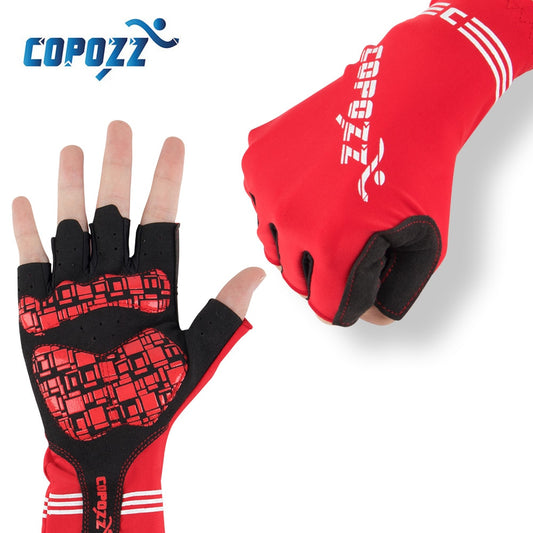 COPOZZ Anti Slip Riding Bicycle Gloves Gel Pad Short Half Finger Cycling - KiwisLove